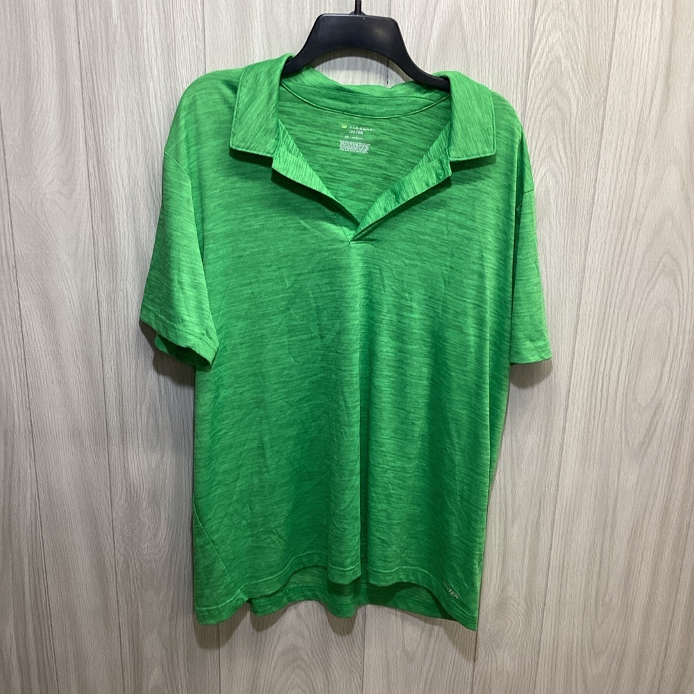 TEK GEAR Men's (Size XXL) Dry Tek Green Short Sleeve Polo Shirt 20N